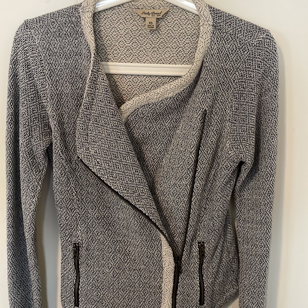 LUCKY BRAND zip-up sweater in women’s size XS - Picture 6 of 8